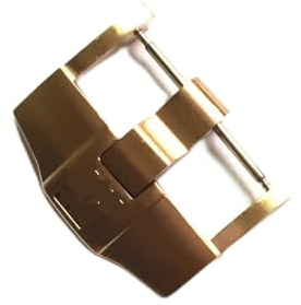 NIBOTT Dauerhafte Edelstahl-Uhr-Uhr-Schnalle for AP 24mm silberne schwarze rosafarbene gold gebürstete metall metallbänder gurtverschluss zubehör(Rose gold)