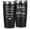 Livole Weihnachtsgeschenke für Kollegen, Kollegin, Männer, Abschiedsgeschenk Kollegen, Arbeit ist wie ein Banküberfall, Kollegen Geschenk zum Geburtstag, 600ml Camping Becher, 20oz Edelstahl Glas