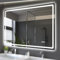 S'bagno Bathroom Mirror with LED Lights 1000x700mm, LED Bathroom Mirror with Memory, Anti-Fog, 3000K/4000K/6500K, Dimmable, HD Tempered Glass, IP44 Waterproof, Horizontal/Vertical