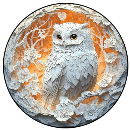 Hard Jigsaw Puzzles, Bird Puzzles for Adults, Adult Puzzle, Wooden Puzzle for Adults, Owl Themed Puzzles, Bird Puzzle, Owl Jigsaw Puzzle for Thanksgiving, Christmas