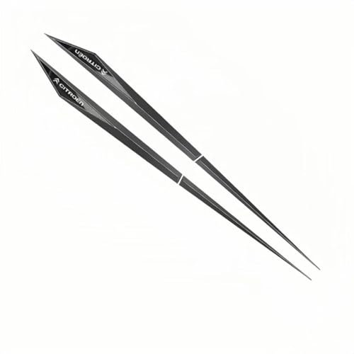 WUDILIYI 2 Stück Auto Metall Aufkleber Seitlicher Kotflügel für Citroen SpaceTourer M 2016-, Styling Personalisieren Sport Emblem Abziehbild Karosserie 3D Dekorative,A