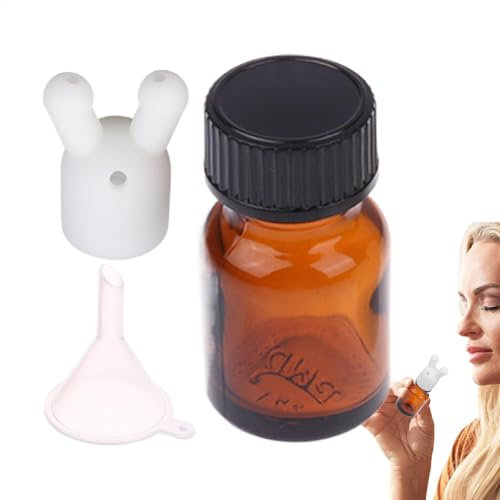 Auslaufsicherer -Nasenöl-Inhalator, Aromatherapie-Naseninhalatoren, Kappenöl- und Parfüm-Popper-Inhalationsspender, nachfüllbarer Parfüm-Diffusor, persönliche Spenderflasche, Dampfloser Inhalator
