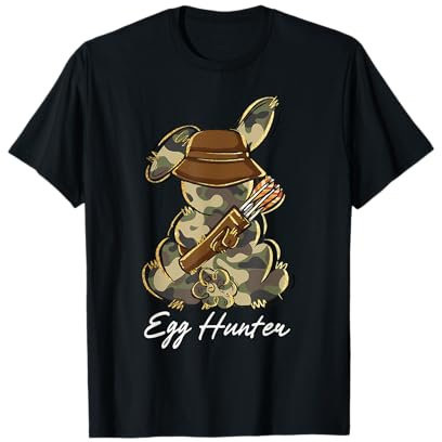 Bunny Egg Hunter Camo Backward Cap Jagd Ostern Jungen Kinder T-Shirt