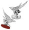 PRETYZOOM 2 Stück Dekorative Autoaufkleber Horn Für Auto Golfwagenhaube Halloween-autodekorationen Außen Auto Dach Dekoration Fahrzeug-halloween-dekorationen Großgeneral Plastik Silver