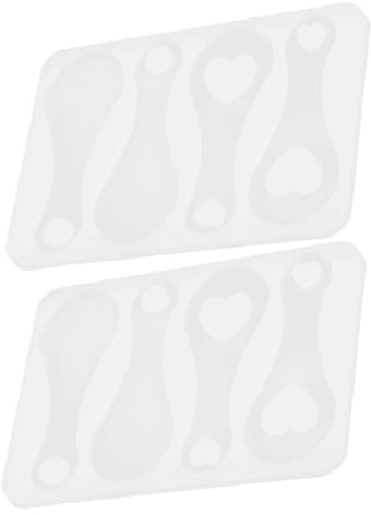 Gatuida Moule à Jeton de Caddie en Silicone 2 Pièces Résine Époxy Facile à Utiliser pour Porte-Clés et Bricolage Solide Petit Moule pour Chariot de Courses