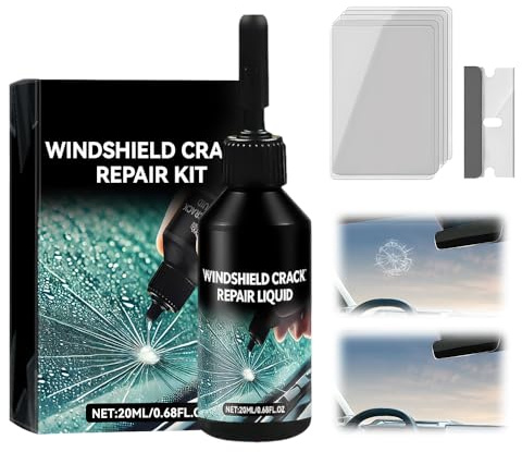 Steinschlag Reparaturset Windschutzscheibe, 2025 Neu Windschutzscheibe Reparaturset, Chipped Windshield Repair Kit Reparaturset für zerbrochene Windschutzscheiben Zur Rissen Löchern Rissen (1)