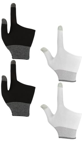 jojofuny 2pairs Touchscreen Gloves Gaming Finger Sleeves Material for Mobile Gaming Comfort Use at Indoor Outdoor Activities