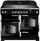 Rangemaster Classic CLA110ECBL/C 110cm Electric Range Cooker with Ceramic Hob - Black/Chrome - A/A Rated