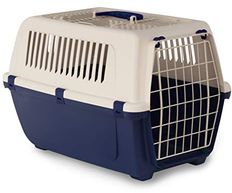 MP BERGAMO 02549 Vision Free 2 türen, Katzen und Haustier-Transportbox, Von Oben Zu Öffnen, 55 cm, Blau