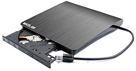 Ultra Slim Portable External USB 3.0 DVD/CD Player Dual Layer DVD RW Burner Optical Drive for Lenovo Yoga 720 920 ThinkPad IdeaPad 320 Flex 5 Legion Y520 Carbon X1 Ultrabook Gaming Laptop Black