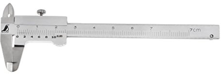 BIlinli Mini-Messschieber, 0-70 mm, Taschenmaß, rostfrei, gehärtet, metrisch, maschinell