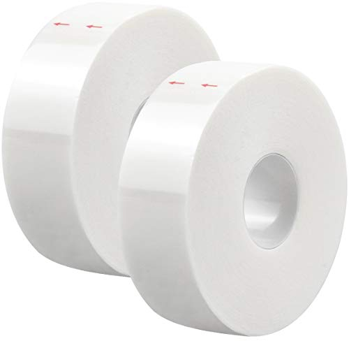 2 Rollen Wimpern Tape, Weiß Tape Wimpernverlängerung Band, Wimpern Isolations Klebeband, Wimpernband für Wimpern Lash Extension (5M Pro Rolle)