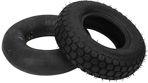 Pneumatico 4.10/3.50-6, Gomma a presa forte Effetto di assorbimento degli urti insostituibile 4.10/3.50‑6 Pneumatico per tosaerba per carriole per carrelli
