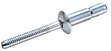 GOEBEL® - 250 x Hochfeste Blindnieten Edelstahl A2 (V2A) (Ø x L) 6,4 x 20,5 mm mit Flachkopf - Niete mit gerilltem Nietdorn - Hochfeste Nieten - GO-LOCK