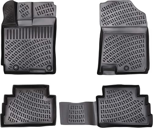 Design 3D Gummimatten Set für Toyota AURIS 2007-2012 | Extra hoher 5cm Rand