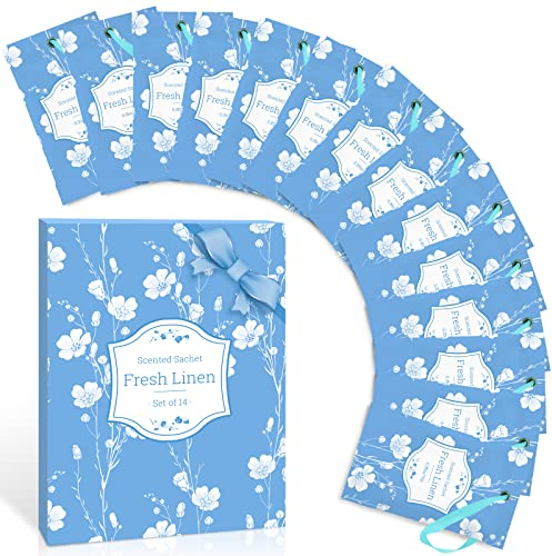 Scent-Hi Duftsäckchen aus Leinen Duft, Duftsäckchen für Schubladen, Schränke, Zimmer, Kleiderschrank, Autos, (14 Beutel)