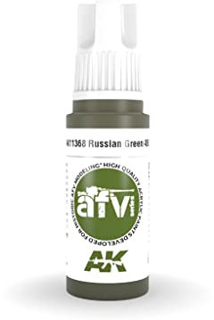 AK Acrylics 3Gen AFV AK11368 Russian Green 4BO (17ml)