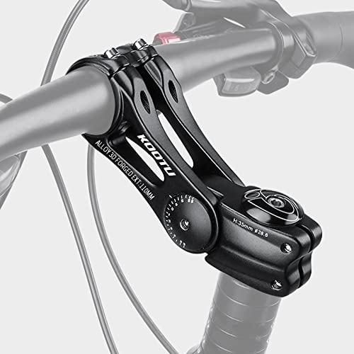 KOOTU Fahrradlenker Vorbau, 28.6mm 31.8mm Fahrrad Lenker Extender Aluminium Sechseckiges Lochdesign 85 Grad Einstellbarer Lenkervorbau Riser Fahrradlenker für Mountainbike Rennrad BMX MTB (110mm)