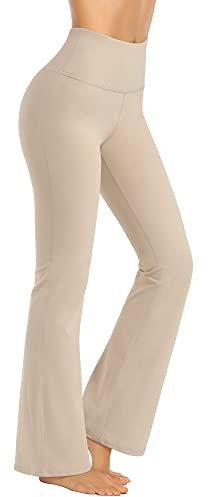 Promover Yoga Hose Damen Hohe Taille Bootcut Sporthose Strecken Activewear Hose Trainieren Bootleg Schlaghose Fitness Yogahose Flare Hose Aktive Freizeit Jazzpants