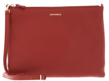 Coccinelle Leder Umhängetasche Best Crossbody Bag Acero dunkelrot