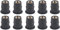 Dado del Parabrezza del Motociclo, 10 Pezzi Dadi in Gomma M5 5mm/0.2in Dadi Parabrezza M5 Bene Noci Bulloni del Parabrezza Moto per Motocicli Metrici Wellnut, Nero