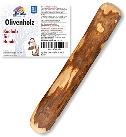 Alp Chew Legno da masticare per cani in legno d'ulivo XL giocattolo da masticare