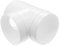 12.5 cm di diametro a T giunti a 3 vie, splitter per condotto per essiccatori di scarico, connettore tubo di canale a 3 vie (125 mm, bianco)