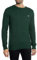 GANT Mens Cable Crew Neck Tartan Green Sweater Green XXL