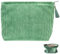 Lot de 2 Sacs cosmétiques en Velours côtelé élastique - Trousse de Toilette Portable pour Femme - Petit Sac de Rangement Multifonction - Sac de Maquillage pour cosmétiques, Bijoux (Vert)