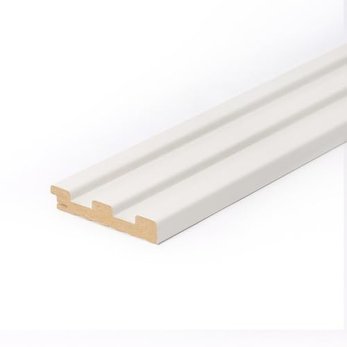 Bildershop-24 3er Set Bildershop-24 Anfangsleiste für Wandpaneele & Deckenpaneele Dekowa in Weiß matt 262 x 8,4 x 1,5 cm