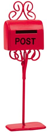 CREATIV DISCOUNT Miniatur-Mail-Box/Briefkasten, Größe ca. 11 cm, rot