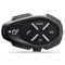 INTERPHONE LINK HD Einzel-Headset – Bluetooth Headset für Motorrad – Motorrad Sprechanlage für 2 Personen bis zu 300 m Reichweite – Bluetooth Freisprecheinrichtung für Motorradhelm für GPS und Anrufe