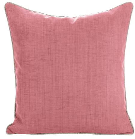 Eurofirany Garden Outdoor Kissenbezug - 1 STK. Kissenhülle, Wasserdicht Terrassen Kissenbezüge, Sofakissen Wasserfest, Dekokissen für Garten Wasserabweisend, 45x45 cm, Rosa 3