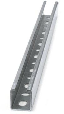 HEIMWERK global 20m Montageschiene 28x30 C Profile Montageschienen Metallschiene Lochschiene 10 stück 2m(stücke)