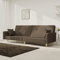 HEFZGDB Schlafsofa 2-Sitzer mit 2 Kissen Taupe Stoff Lounge Sofa Terrassenmöbel Outdoor Sofa Geeignet für Garten, Terrasse, Pool.