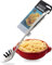 Sabatier Professional Large Metal Spaghetti Server Ladle - Mirror Polished Stainless Steel Fork Spoon to Measure, Drain & Serve Pasta. Strong Construction. 5 Year Guarantee, Dishwasher Safe