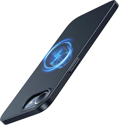 TORRAS Ultra Thin for 2025 iPhone 16e Case [No.1 Magnetic Force] [Slim Fit ＆ Velvety Touch] Ultra-Slim and Light Case for iPhone SE 4 2025 case - Midnight Black