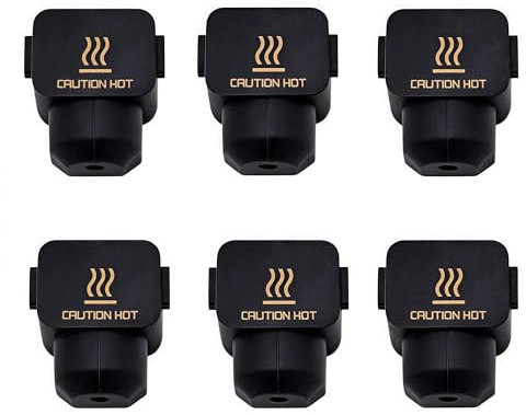 Alriedy 6PCS Silikon Socken für Bambu Lab A1/A1 Mini, Hotend Heizung Block Silikon Socken,von 3D Drucker Teile Zubehör,Hochtemperatur Heizblock Abdeckung,für 3D-Drucker Hotend Zubehör