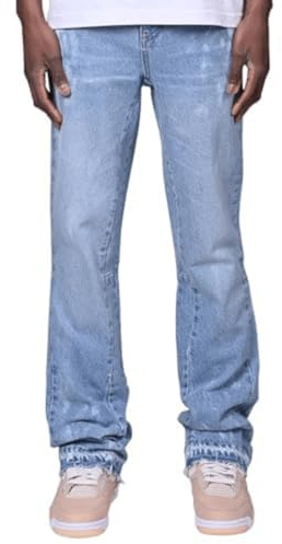 Y2K Straße Herren Horn Jeans mit Tintenspritz-Muster und Tasche, Jeans Hip-Hop-Stil Jeans Shorts