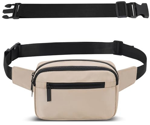 AIRCBC Bauchtasche Damen Herren Gürteltasche Laufen Hüfttaschen mit Einem 30 cm Verlängerten Gürtel Lauftasche für Sport Reise Fahren Wandern