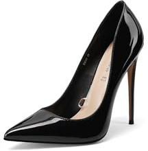 QUEEN HELENA Décolleté con Tacco a Spillo Donna K4547 (Nero, Sistema Taglie Calzature EU, Adulto, Donna, Numero, Media, 35)