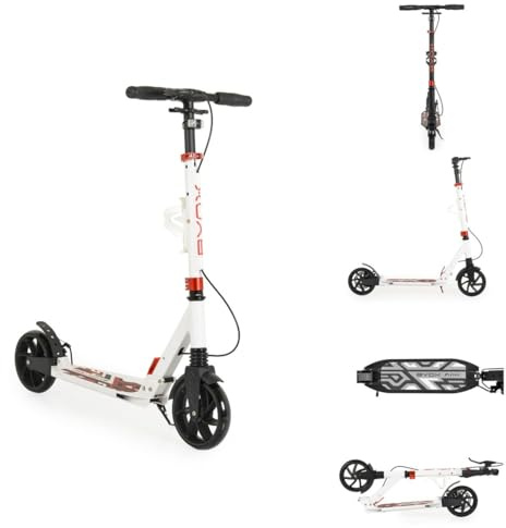 Byox Kinderroller Plexus klappbar Bremse Stoßdämpfer Flaschenhalter bis 100 kg Weiss Uni