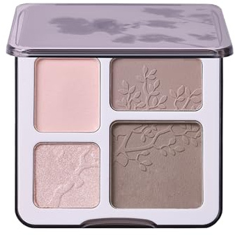 4-Farb-Highlight- Und Konturpalette Mit Eingebautem Spiegel Feine Textur Geeignet Für Anfänger (01)