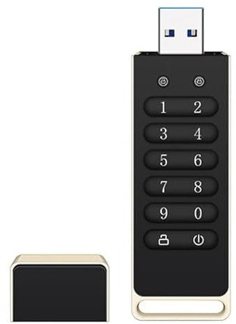 CTRLZS Memory Stick Encrypted USB Flash Drive 64GB Hardware Password with Keypad Secure USB Drive USB 3.0 Disk Flash
