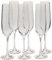 Bohemia Kristall Gläser - Elements - 6 er Set- mit verschieden Ornamenten (Sektglas 6 x 190 ml)