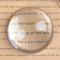 LONGWIN Crystal Dome Paperweight Reading Magnifying Glass (80mm)