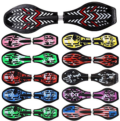 Waveboard Original Funtomia mit ABEC9 Kugellager inkl. Tasche - Bis 120kg - (Verschiedene Farbdesigns)