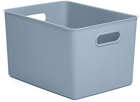 TATAY Storage Box Baobab, 22L Capacity, Polypropylene, BPA free, Mist Blue Measures 29.4 x 38.5 x 23 cm