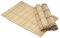 6-teiliges Tischset HWC-C13, Platzdeckchen Tischmatte Platzset, Bambus abwaschbar 45x30cm - Hellbraun