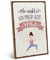 ARTFAVES® Wandbild Holzschild mit Spruch - MIR REICHT'S! ICH GEH' JETZT YOGA MACHEN - Türschild Retro Vintage Deko Bild Geschenk - Spiritualität, Achtsamkeit